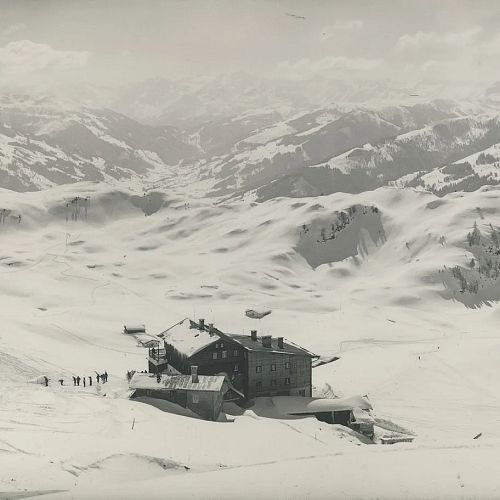 Rustic Alpine huts