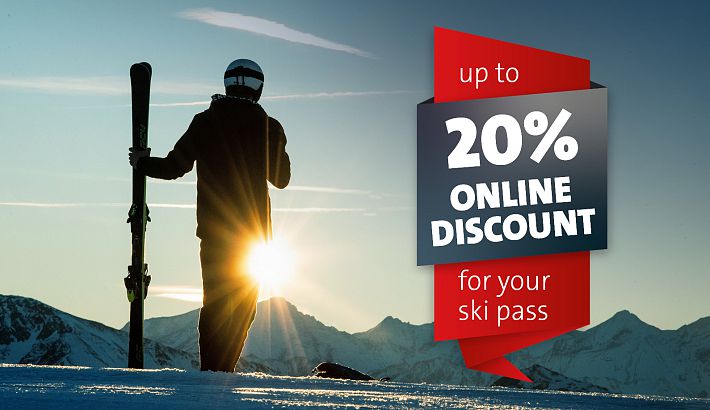 Online discount for the ski ticket